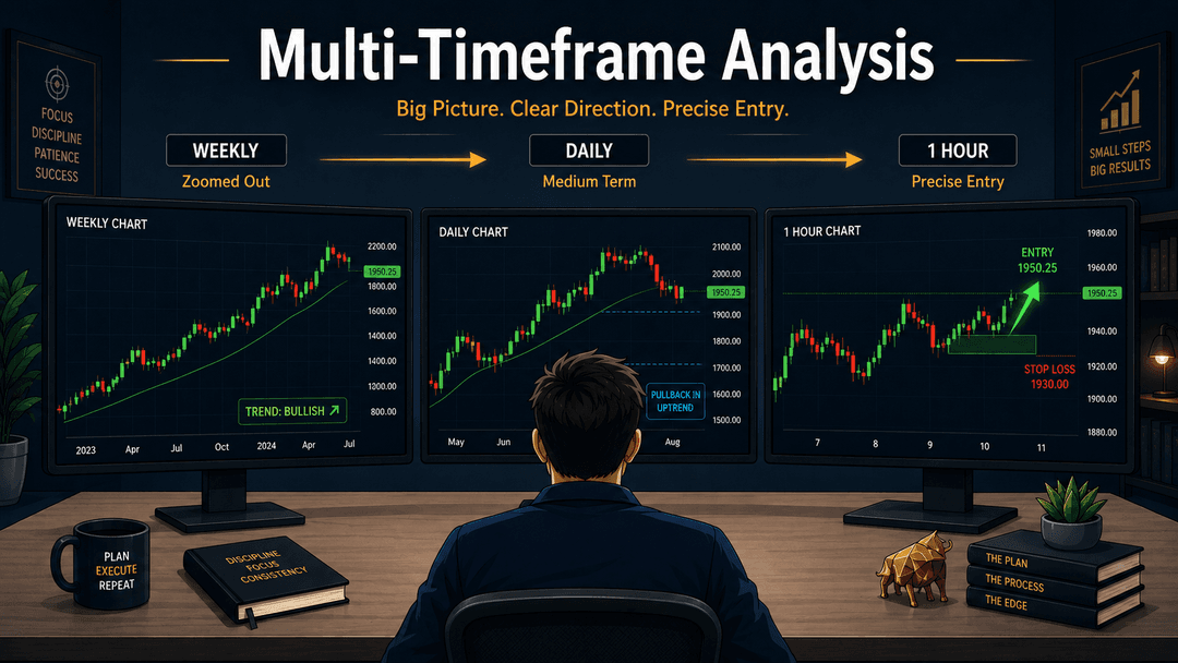 Multi-Timeframe Analysis: The Complete Trading Strategy Guide (Stocks, Crypto, Forex & ETFs)